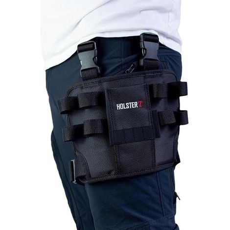 Sac à Outils Pour Jambe - 1000D Nylon - 4 Logements Pour Embouts - Bandoulière Réglable - Pour Électriciens Et Artisans (1/5)
