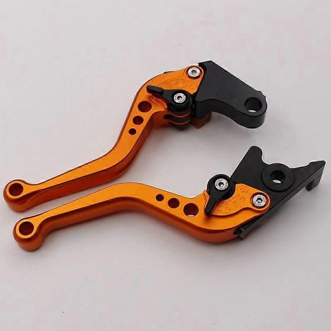 Compatible avec les motos Lifan KPS200 et KPR150 : tige de commande de klaxon de frein modifiée et poignée d'embrayage Biaoying 150 (Orange 1). (1/5)