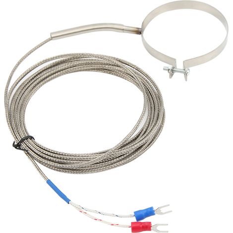Thermocouple K Type Acier Inoxydable 60mm 0-400°C Capteur Température Fileté Industrie 3 Mètres 9.8ft (1/5)