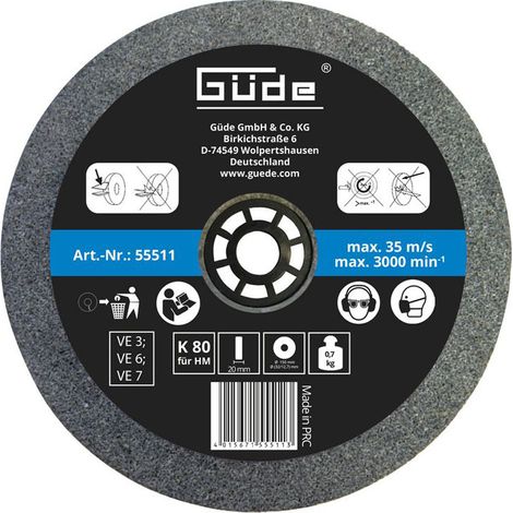 GÜDE SCHLEIFSCHEIBE 150x20x32mm K 80 ZU GÜDE NASS- U. TROCKENSCHLEIFER GNS 150/200-25