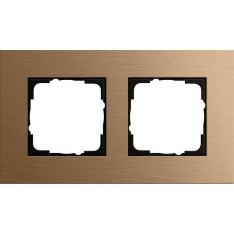 Gira Abdeckrahmen 2f Gira Esprit Bronze [021238], 0212 38