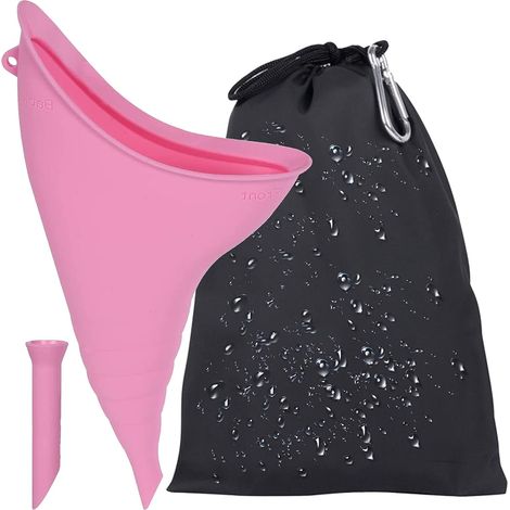 1pcs Pisse Debout Femme, Urinoir pour Femme Urinoir en Entonnoir Réutilisable pour Festival, Camping, Toilettes pour Camping, Randonnée, Vacances (1/5)