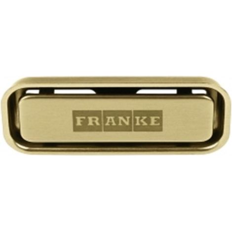 Franke – Couvercle de trop-plein carré en inox doré – Cache dissimulé pour évier – Accessoire de plomberie durable