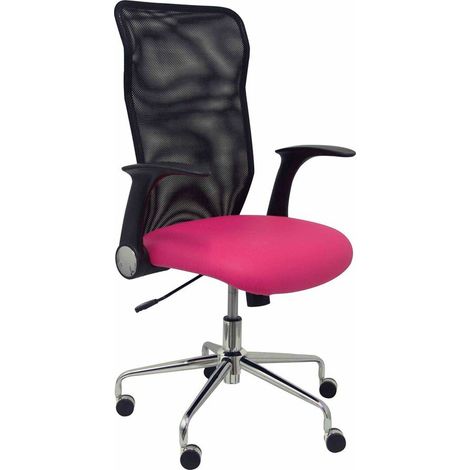 Sedia Minaya in ecopelle rosa