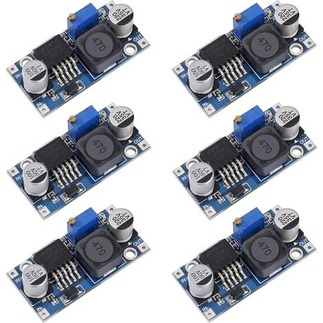 DC-DC Convertisseur Abaisseur LM2596 Buck Converter 3,2-40V à 1,25-35V Alimentation Réglable Module 6 Piéces (1/5)