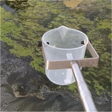 Échantillon d'eau télescopique avec bécher à pendule – Collecte efficace des liquides pour la surveillance et les tests environnementaux 500 Ml 1-2.5m(3.2-8.2ft) L