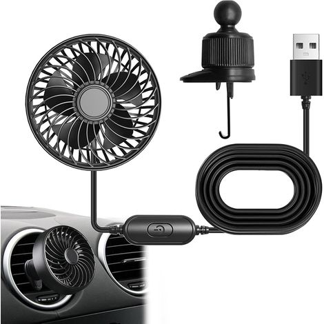 Mini Ventilateur pour Voiture portable, branchement direct, 3 (1/5)