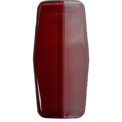 Cabochon rouge et transparent