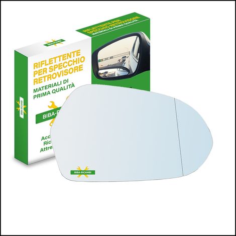 Vetro specchio retrovisore asferico lato dx-passeggero per audi a6 iv (4g) dal 2