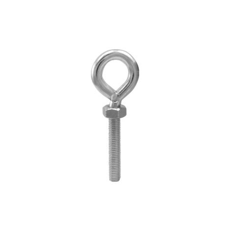 Boulon à œil soudé avec écrou en acier M4 - Lot de 50 unités (1/4)