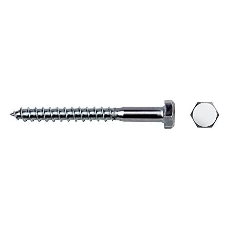 Scatola da 75 Viti Esagonali Din/Ref 571 Ø8x60mm Zincate - Celo