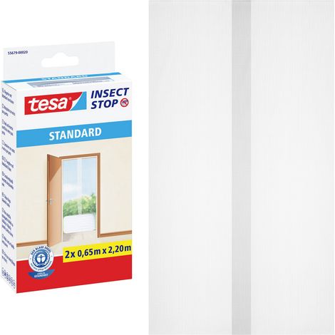 tesa Insect Stop 55679-00020-07 Moustiquaire de porte (l x H) 1200 mm x 2200 mm blanc 1 pc(s)