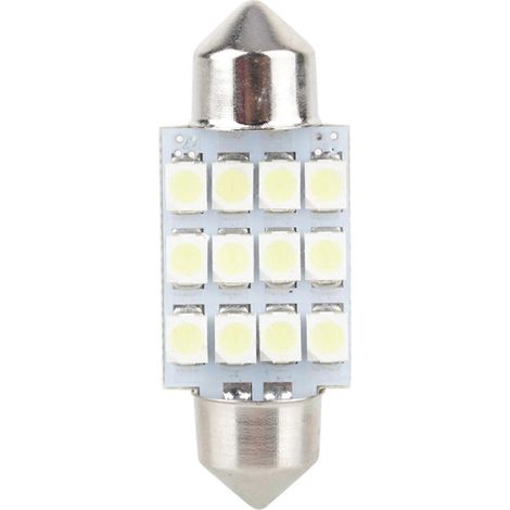 Ampoule LED blanche pour voiture, culot feston 31 mm, 12 SMD, éclairage intérieur DE3175