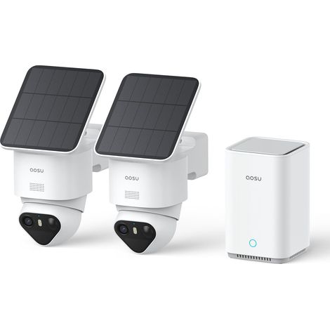 T2 Ultra Camera Surveillance WiFi Exterieure sans Fil Solaire, 8MP Vision Nocturne, 32 Go Local 1 to Extensible, 360° Panorama Suivi IA, 5G/2,4G (1/5)