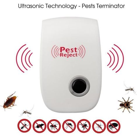 Repulsif Insectes Rongeur Anti-nuisibles à Ultrasons Electronique Pest Repeller pour Anti Rats,Moustiques,Cafards&fourmis (1/4)
