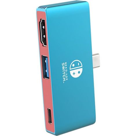3-in-1 USB-C-Konverter, tragbarer USB-C-zu-HDMI-Adapter für Nintendo Switch/Switch OLED/MacBook/Laptop/iPad Pro/Android-Smartphone, Typ-C-zu-HDMI-Adapter (1/5)