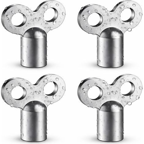 Set mit 4 robusten Universal-Entlüftungsschlüsseln für Heizkörper zur Wartung von Heizungsanlagen im Haus (1/5)