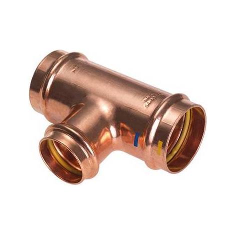 Raccordi a pressare in rame e bronzo per acqua e gas, serie B ONE.(DianFlex) Misura: Diam. 28x15x28