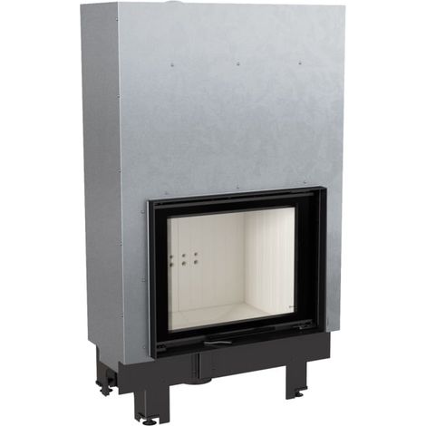 Kamineinsatz aus Stahl KRATKI MBZ 13 kW Ø 200 mit Schiebetür mit Türfeder (1/5)