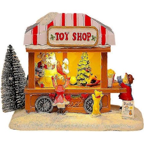 Night Light Music Snow House Christmas Decorations Decoration Windowsill Christmas Holiday Gifts-A (1/5)
