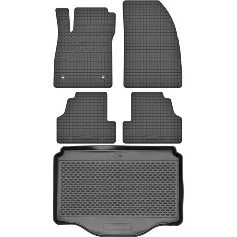 Opel Mokka A / Mokka X Crossover de 2013-2019 SET - tapis de voiture en caoutchouc + tapis de coffre