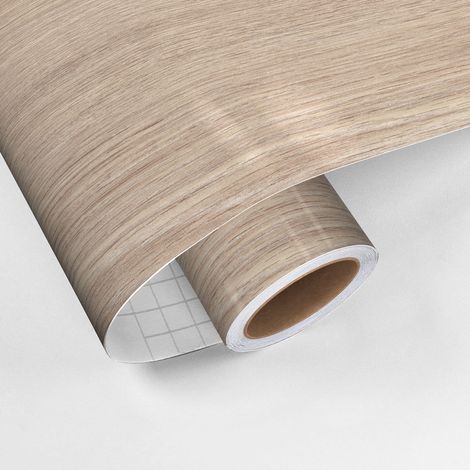 Rouleau revêtement adhésif vinyle au mètre - Sticker lavable Cuisine Meuble Armoire Porte - BOIS D'ARDENNE - 60x100cm (1/5)