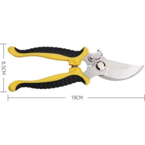 Cisailles de Jardin Multifonctions - Matériau SK5 - Jaune - Ergonomiques (1/4)