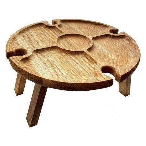Table à vin pliante Picnic - Arbre en bois (1/4)