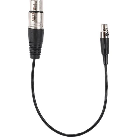 Câble audio Mini XLR Femelle vers XLR Femelle 3 broches pour caméras et appareils photo, connexion microphone standard (1/5)