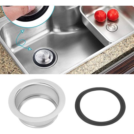 réducteur d'évacuation pour broyeur de déchets de cuisine, accessoires d'évier en acier inoxydable, réducteur pour sortie de vidange, accessoires d'évier en acier inoxydable (1/5)