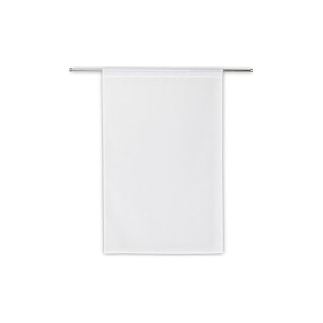 SANS MARQUE Paire de vitrages transparent, IDEALIS, L.60 X H.90 Cm blanc (1/4)