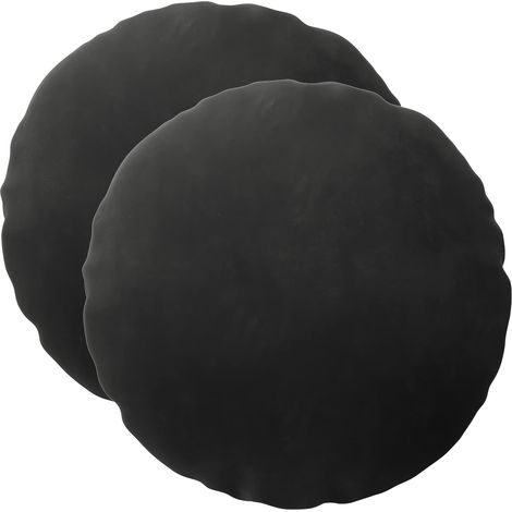 Cuscino con cuscino HEERLEN 2 pz Nero Velluto vidaXL (1/5)