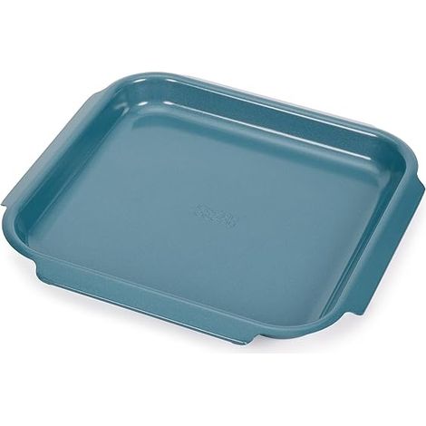 Backblech, Joseph Joseph, Nest™ Bake, mittelgroßes antihaftbeschichtetes Backblech, Hauptbackfunktion, stapelbar, griffige Griffe, Farbe blau