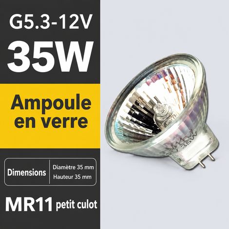 Ampoule halogène à réflecteur MR11 12V 35W 12v 35w mr11 3,5 × 1 × 3,5 cm 15 g – Livraison gratuite