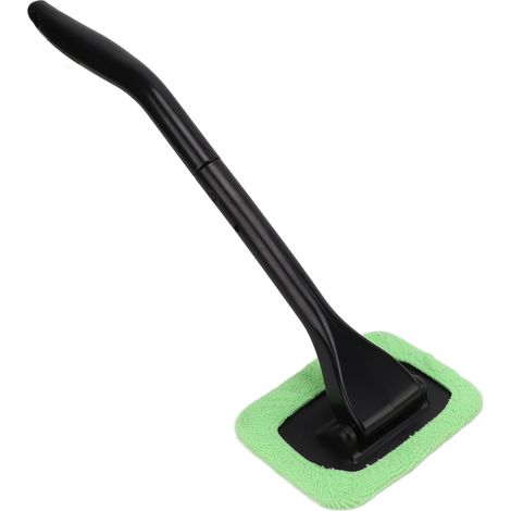 Brosse de nettoyage pare-brise avec chiffon microfibre doux, manche télescopique amovible réutilisable, universelle pour voiture, camion, moto et bateau (1/5)