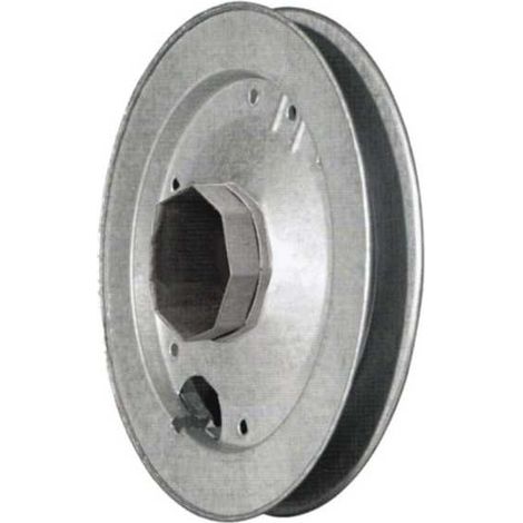 Polea Rueda de Metal Lisa de 240 mm