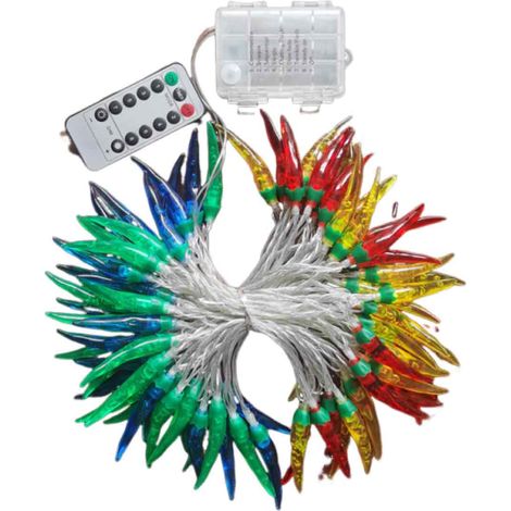 1 Guirlande lumineuse LED, 10 mètres, 100 LEDs, rouge piment, IP44, intérieur extérieur, Noël (1/5)
