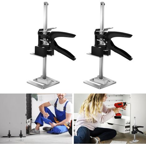 Jiubiaz Set da 2 sollevatori per mobili regolabili 0-20 cm, alza pannelli per mobili e armadi, portata fino a 240 kg (1/5)