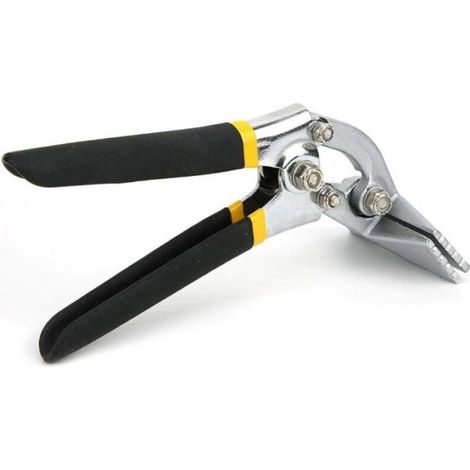 Sheet Metal Bending Pliers, Manual Sheet Metal Crimping Pliers, Non-Slip Handle Crimping Pliers, Sheet Metal Bender(Curved) (1/5)