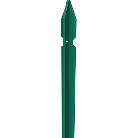 Palo paletto acciaio plastificato per recinzione a t 3x3x100 cm - 10 pz. - Salone (1/5)