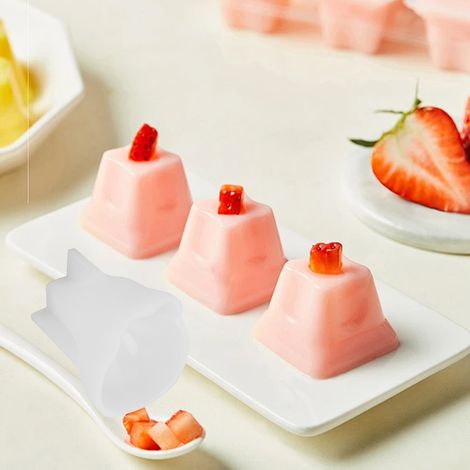 Moule en silicone 3D chat pour pudding, chocolat, gelée, gelée lait et cakes - 5 pièces résistant freezer et microwave avec température -40°C à 230°C (1/5)