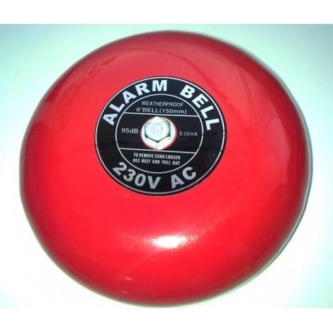 Industrie-Summer Glocke 15cm 95Db 230V Rot K27612