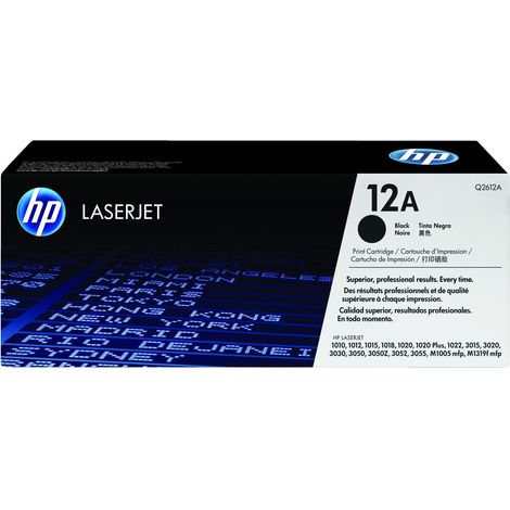 Toner originale HP Q2612A, toner HP 12A per HP LaserJet 1010 1020 1022 ORG (1/4)
