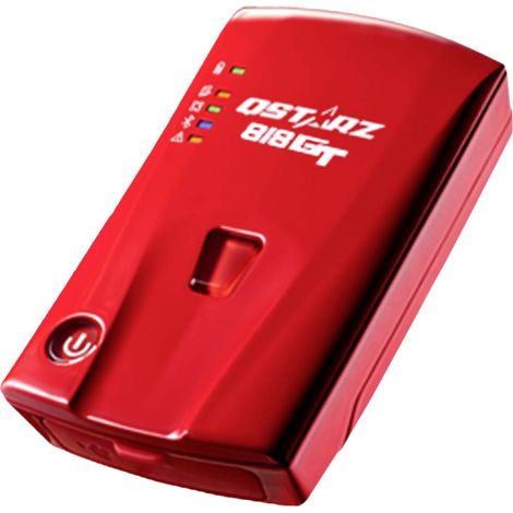 Qstarz BL-818GT Ricevitore GPS Tracker veicoli Rosso 1 pz. (1/2)