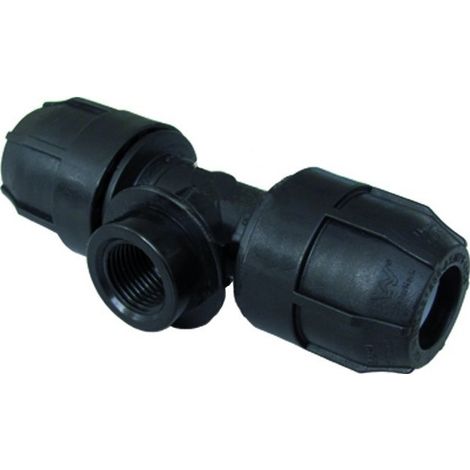 Raccordo T femmina 25 x 3/4" PN 16 polipropilene Nupi