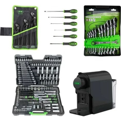 JBM SERIE536E Set valigetta utensili con set di cacciaviti, pinze e chiavi