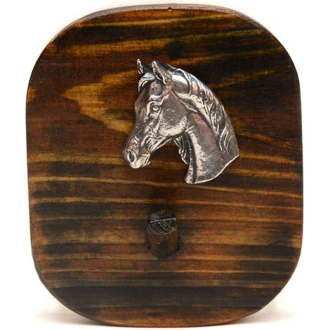 Porte-laisse, porte-médailles et crochet porte-clés en forme de cheval arabe, par Art-Dog (1/5)
