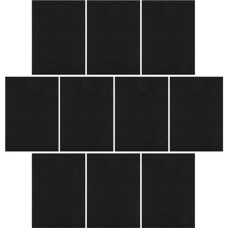 de 10 tapis de rembourrage en mousse noire auto adhésifs et