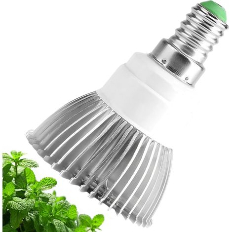 Lampe LED pour plantes E27 18 W Spectre complet Ampoule LED pour serre plantes d'intérieur, fleurs, fleurs et légumes [Classe énergétique A]