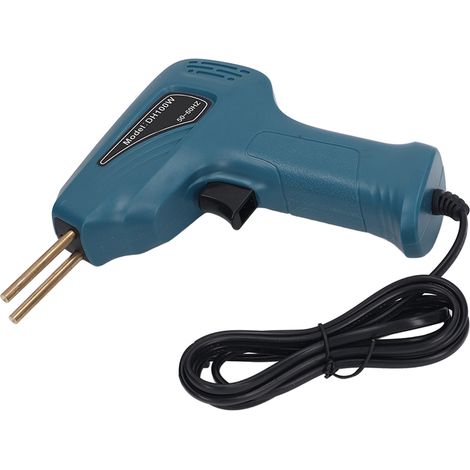 Pistolet à souder plastique avec agrafes robuste, kit réparation pare-chocs, pistolet de soudage PVC, prise UE 200-240V, cyan, outil pratique (1/5)